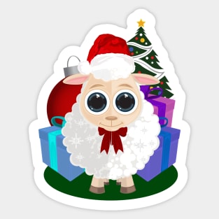 Christmas - Sheep Sticker